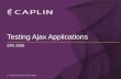SPA 2009 - Acceptance Testing AJAX Web Applications through the GUI