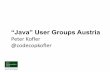 Java User Groups in Austria (2013)