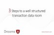 3 steps to a well structured transaction data room