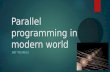 Parallel programming in modern world .net technics   shared