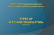 Types of machine translation