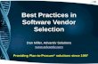 Best Practices in Software Vendor Selection