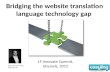 Bridging the website translation - language technology gap