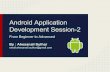 Android session 2