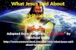 What Jesus said About Spiritual Eyes