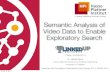 Semantic Analysis of Video Data to Enable Exploratory Search