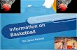 Imformation On Basketball
