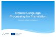 15. Alessandro Cattelan (Translated) Natural Language Processing for Translation)