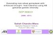 GRM 2013: Generating new wheat germplasm with enhanced drought / heat tolerance using AB genomes genetic diversity – SC Misra