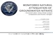 Monitored Natural Attenuation Of Groundwater Nitrate