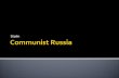 Communist Russia - Stalin
