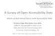 A Survey of Open Accessibility Data