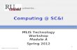 RU MLIS Computing