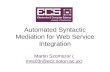 Automated Syntactic Mediation for Web Service Integration