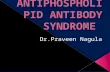 Antiphospholipid antibody syndrome
