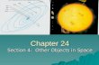Chapter 24:  Section 4 (Other Objects in our Solar System)