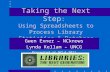 NCLA2011 Using Spreadsheets