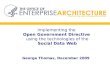Implementing the Open Government Directive using the technologies of the Social Data Web