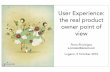 User Experience: the real product owner point of view