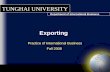 Exporting And Countertrade[Tunghai IB]