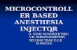 Microcontroller based anesthesia inject