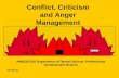 Conflict, Critism And Anger Management