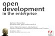 Open Development in the Enterprise, October 2013 edition