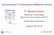 Community IT Innovators - IT Governance 083012