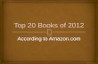 Amazon's Top 20 Books of 2012
