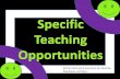 Teaching Opportunities