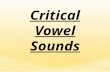 Critical Vowel Sounds