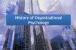 History of organizational psychology