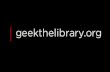 Geek the Library - Massachusetts Libraries