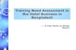 Training need assessment in a 5star ho