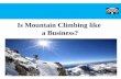 Is Mountain Climbing like a business?