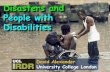 Disaster and People With Disabilities