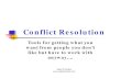 Conflict Communication and Resolution