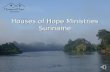 Houses of Hope Ministries Suriname Onderwijs en counseling in de penitentiaire inrichtingen -Blok van 10 lessen gevolgd door een certificaat. -Bijbelstudies.