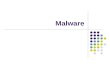 Malware. 2 Inhoud Historisch overzicht Malware Soorten Malware (+ werking) Virus, Worm, Trojan, botnet Andere Terminologie Exploit, Payload, Zero-day.