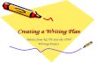 Creating A Writing Plan