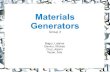 Materials Generators Hand-outs