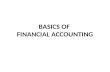 Basics of financial accounting