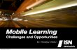 Mobile learning - Challenges and Opportunities for Security and Defense