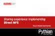 Sharing experience implementing Direct NFS