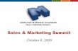Sales & Marketing Summit Presentation 10.06.09
