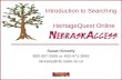 Introduction to Searching HeritageQuest Online through NebraskAccess