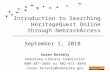 NCompass Live: Introduction to Searching HeritageQuest Online through NebraskAccess