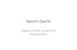 Sports Quest - Online Analytics Tools