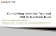 Complying with the Revised OSHA HazComm Rule