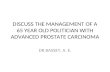 Management of advanced prostate carcinoma
